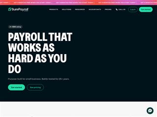 SurePayroll by Paychex website preview