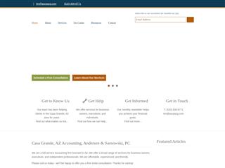 Andersen & Sarnowski, PC website preview