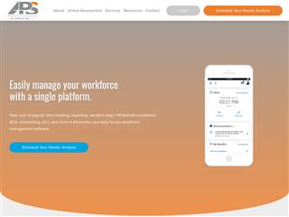 APS Workforce Management website preview