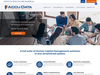 Accu Data Workforce Solutions website preview